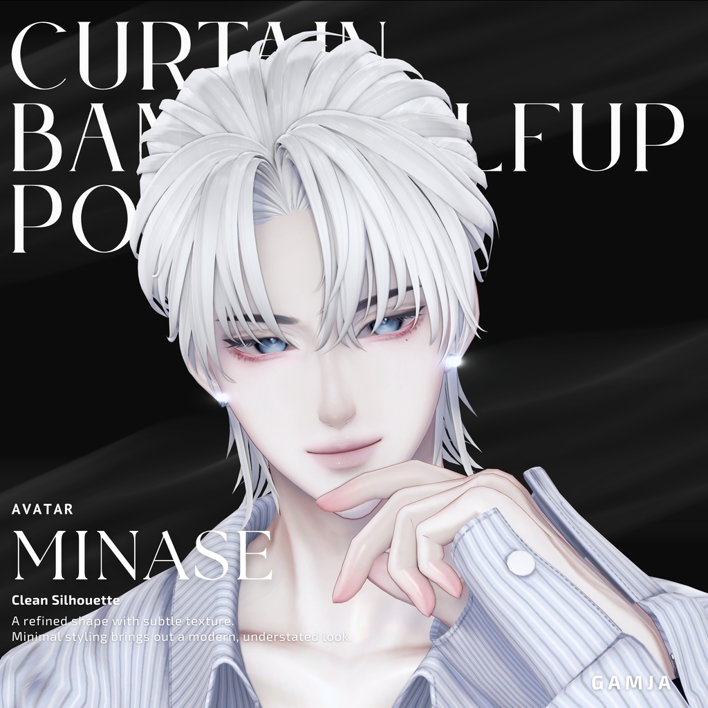 🌟Sale🌟 Curtain Bangs Half-Up Pony