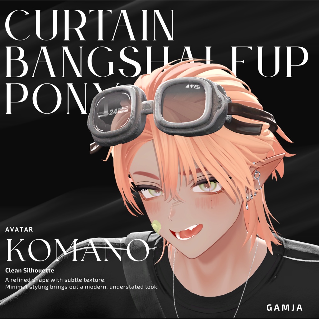 🌟Sale🌟 Curtain Bangs Half-Up Pony