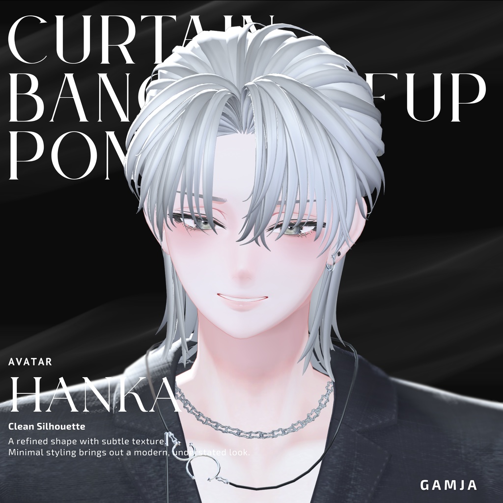 🌟Sale🌟 Curtain Bangs Half-Up Pony