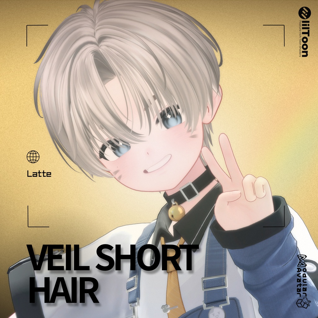 Veil_Short_Hair / 15_Avatars_Support