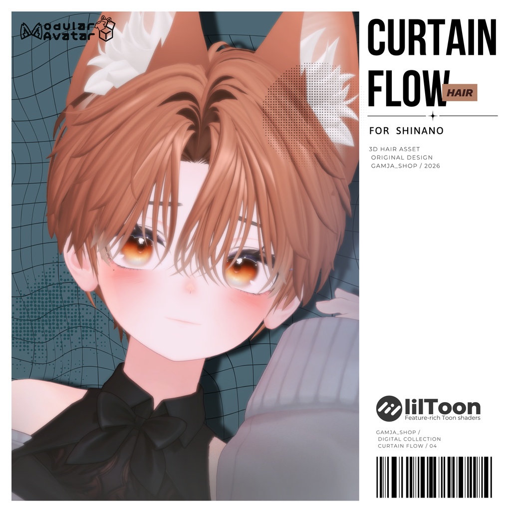 💠Sale💠Curtain_Flow_Hair / 11_Avatars_Support