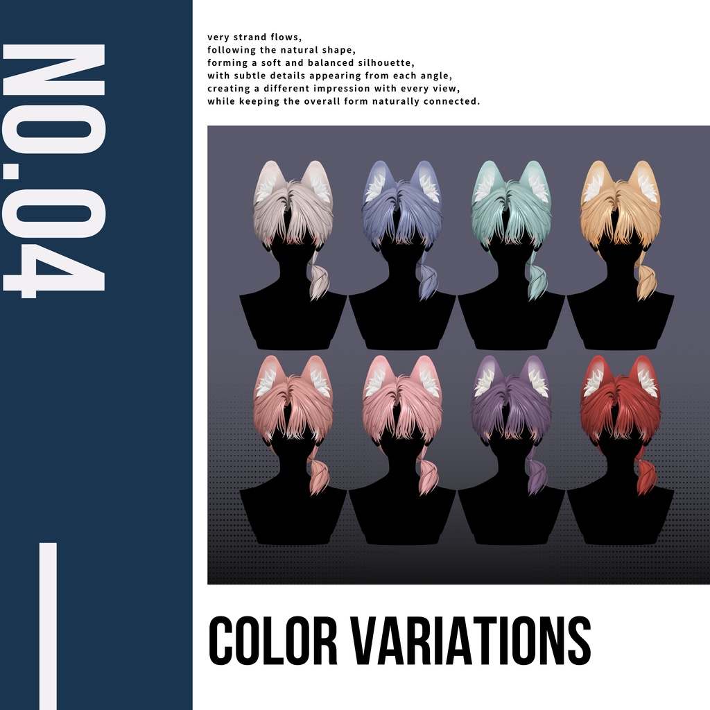 💠Sale💠Curtain_Flow_Hair / 11_Avatars_Support