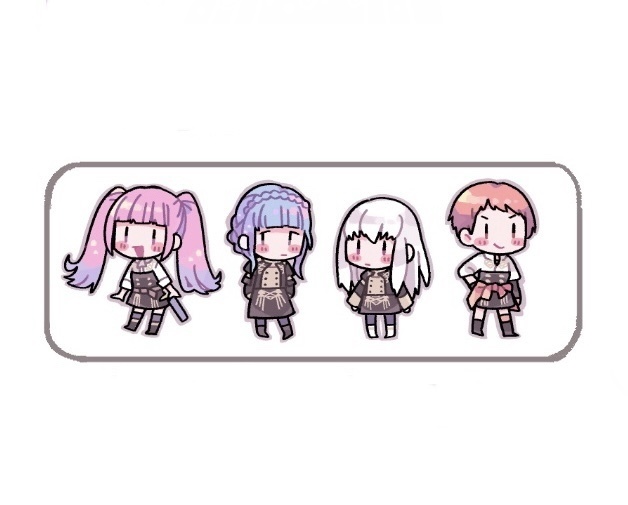 金鹿女子缶バッジ