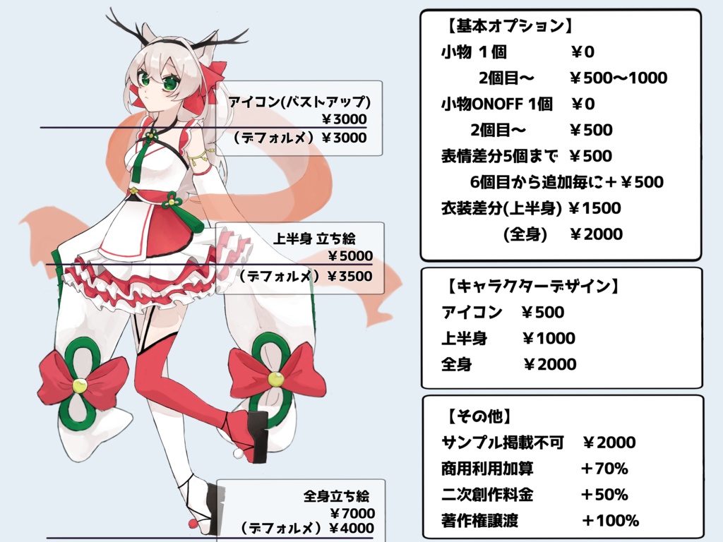 サムネ・アイコン・立ち絵など制作致します!