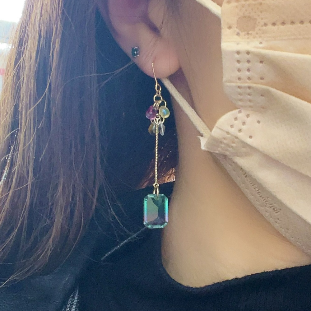 【ワンハリ】グリーンドア|ピアス/イヤリング