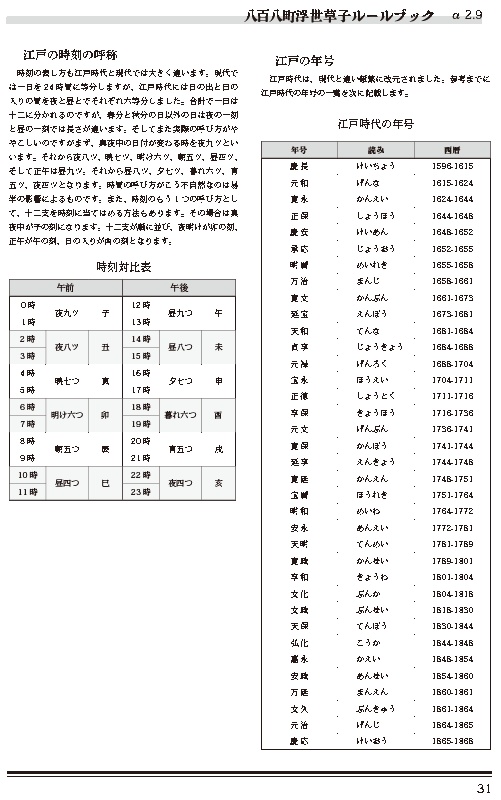 時代劇TRPG「八百八町浮世草子」