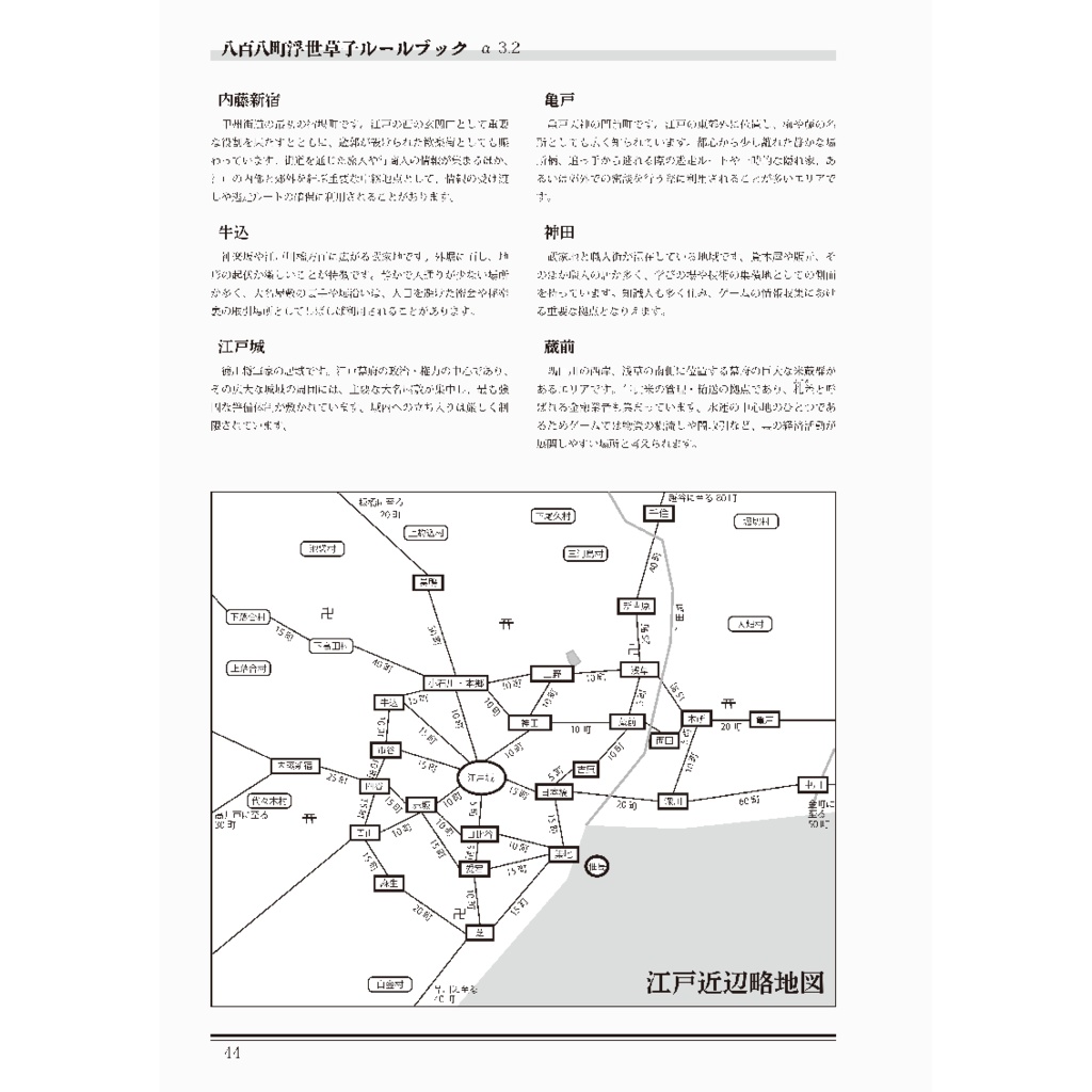 大江戸剣劇TRPG「八百八町浮世草子 α3.2」PDF版