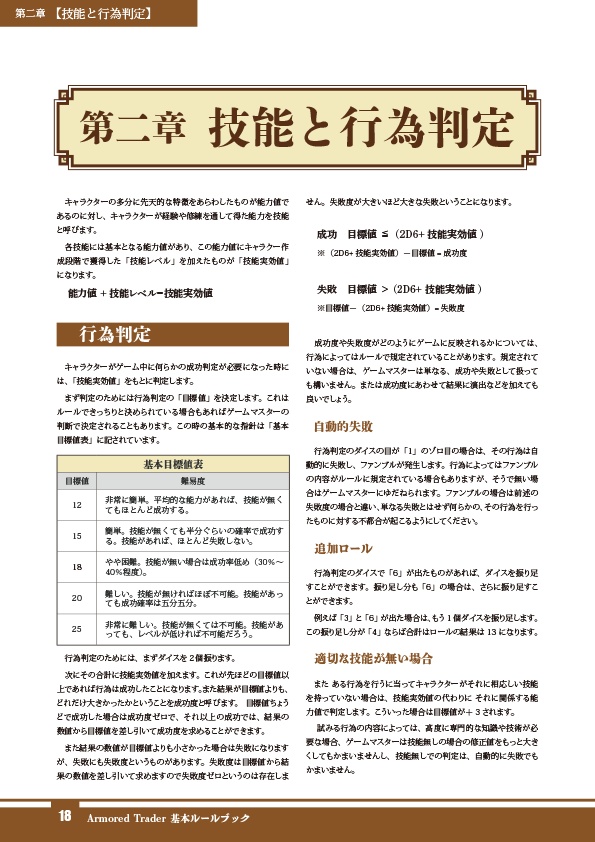 Armored Trader ルールブックα2