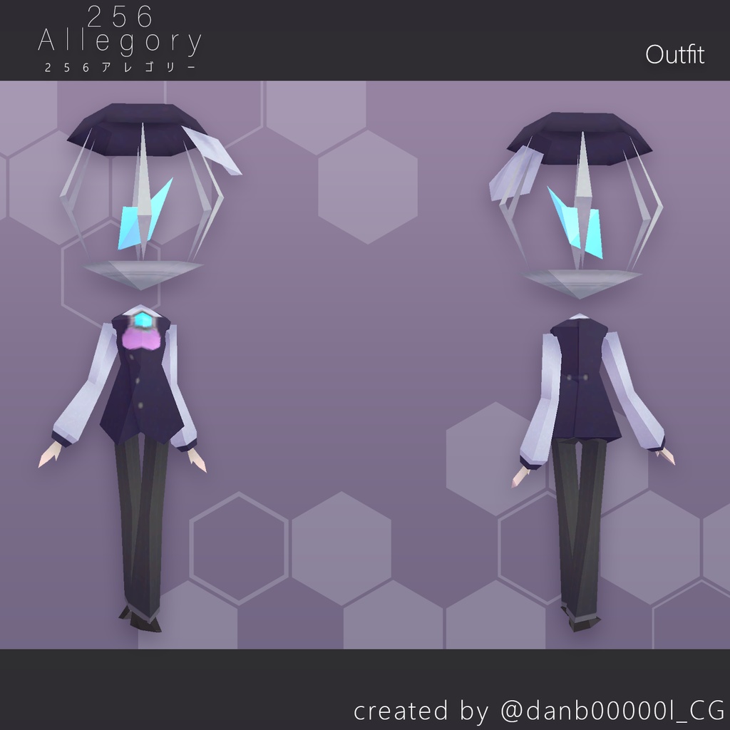 【オリジナル3Dアバター】256Allegory カクカクアレゴリー【無料配布】