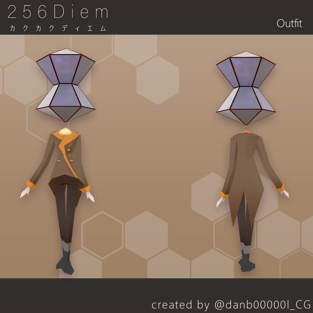 【オリジナル3Dアバター】256Diem カクカクディエム【無料配布】