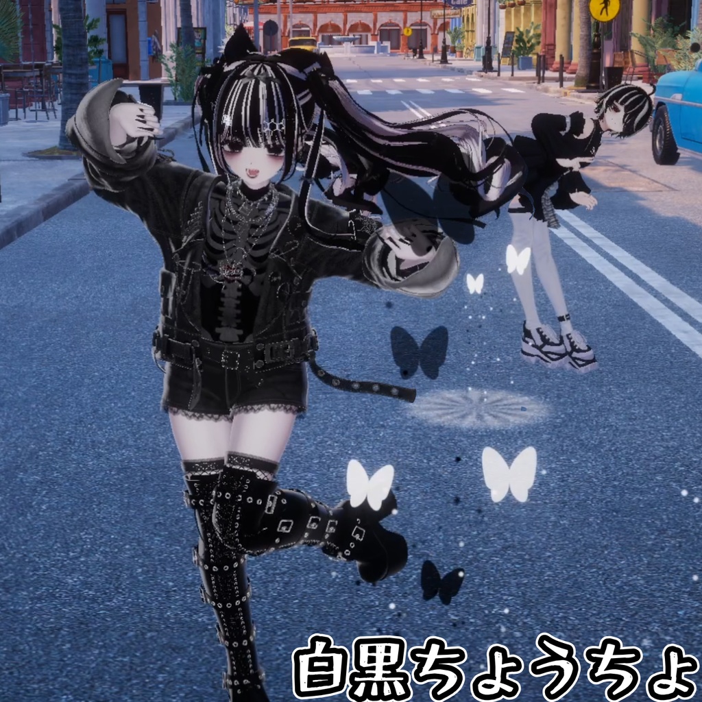 【8種のパーティクルセット】モノクロームパーティ(ModularAvatar設定済)