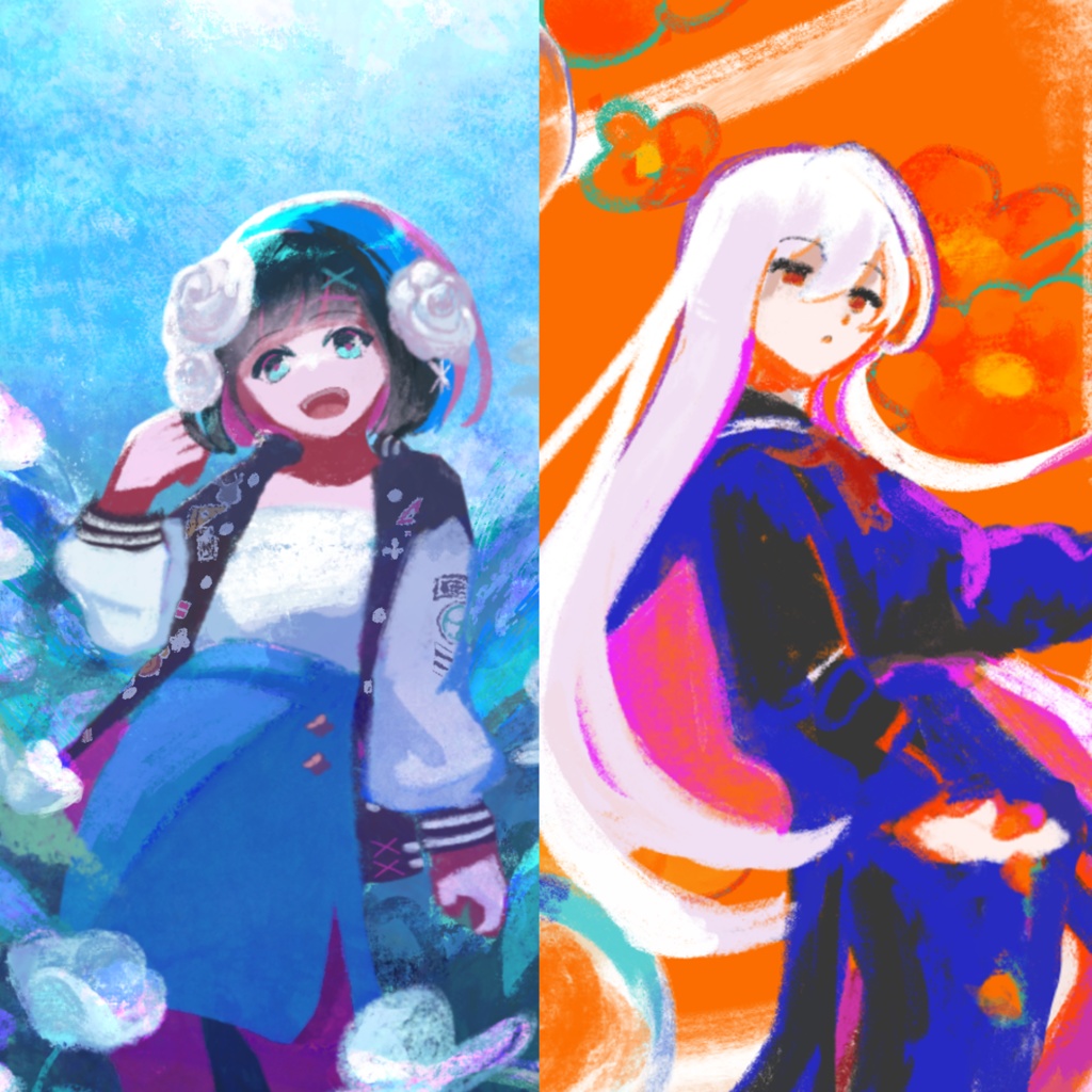 【受注生産】「FLOWer」イラストカード集・缶バッジ