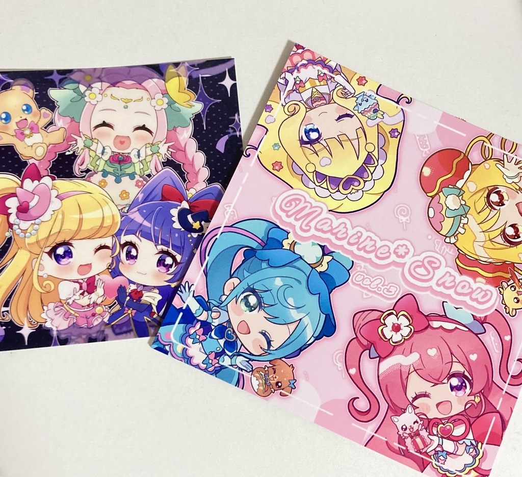 ミニキャライラスト集＋クリアステッカーセット