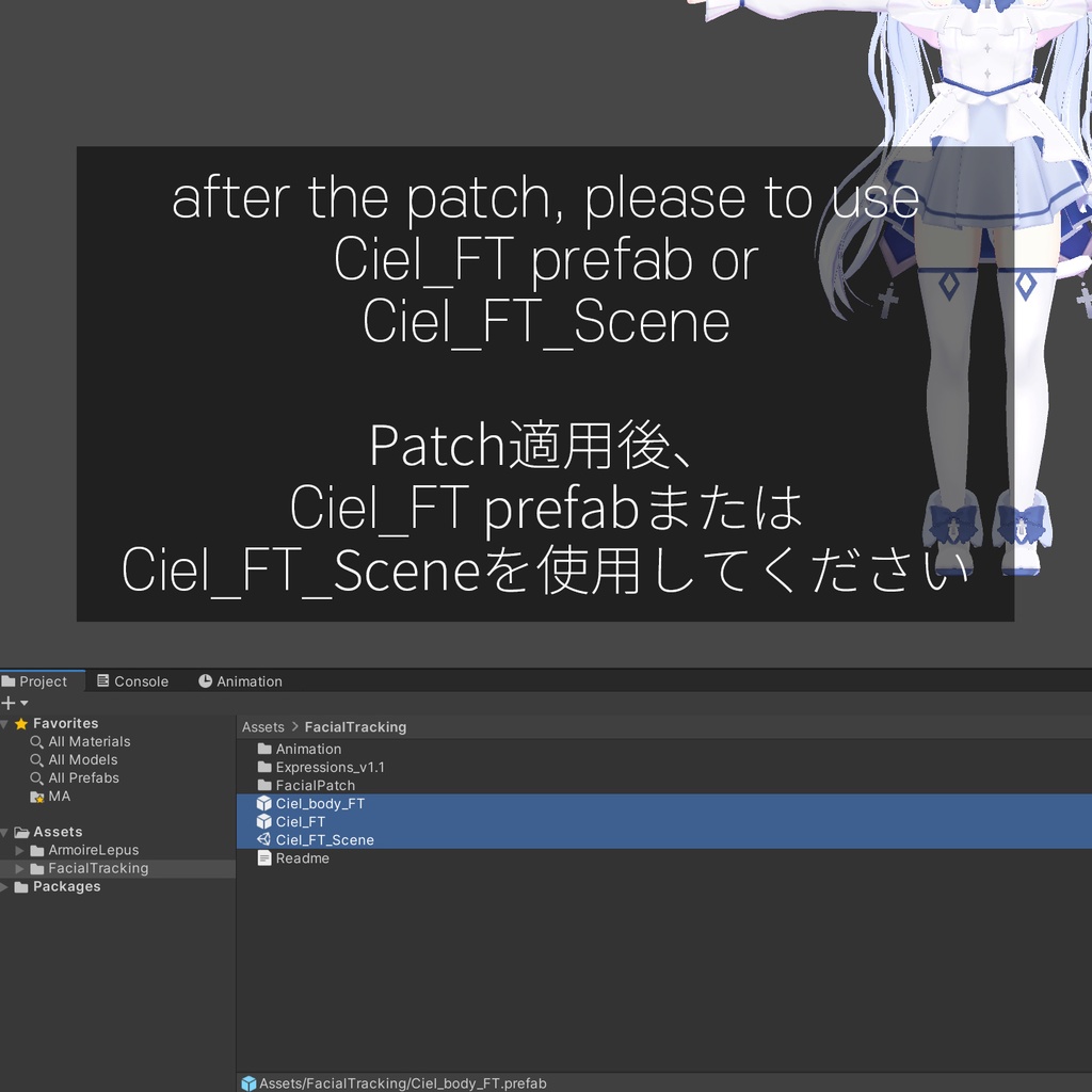 Ciel(シエル)'s FacialTracking Setting