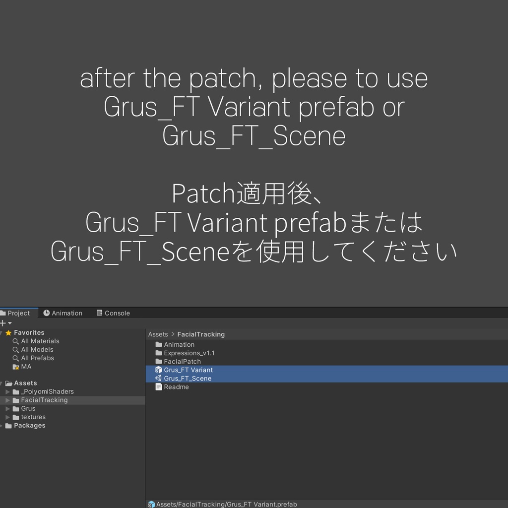 Grus's FacialTracking Setting
