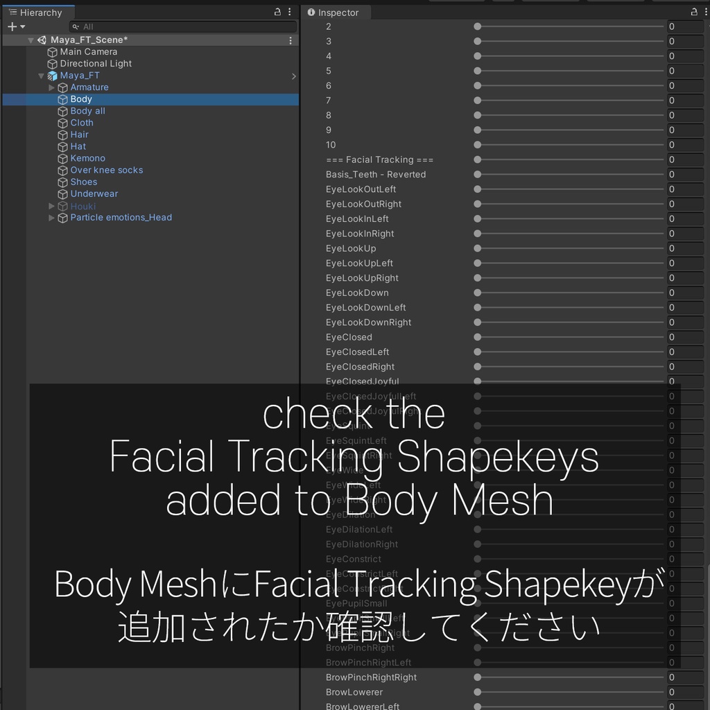 Maya(舞夜)'s FacialTracking Setting