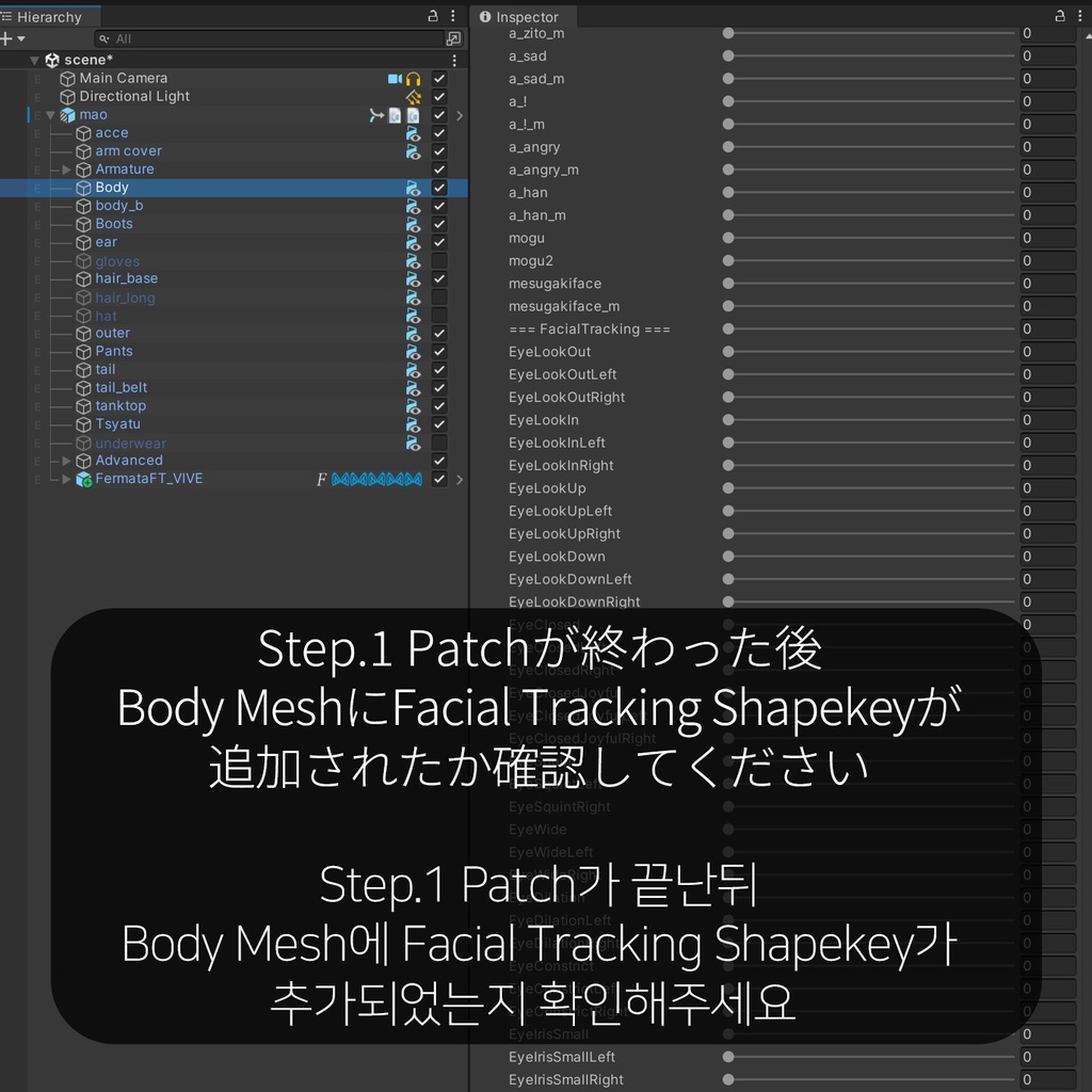 Mao(真央)'s FacialTracking Setting