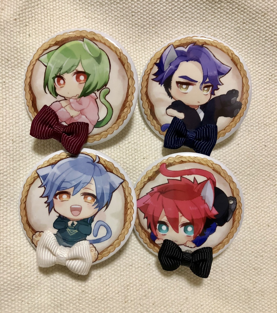 A3!にゃんこ缶バッチ