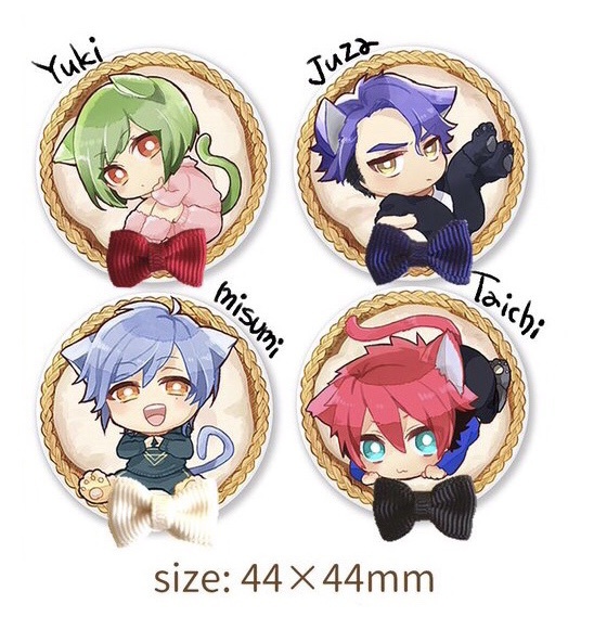 A3!にゃんこ缶バッチ