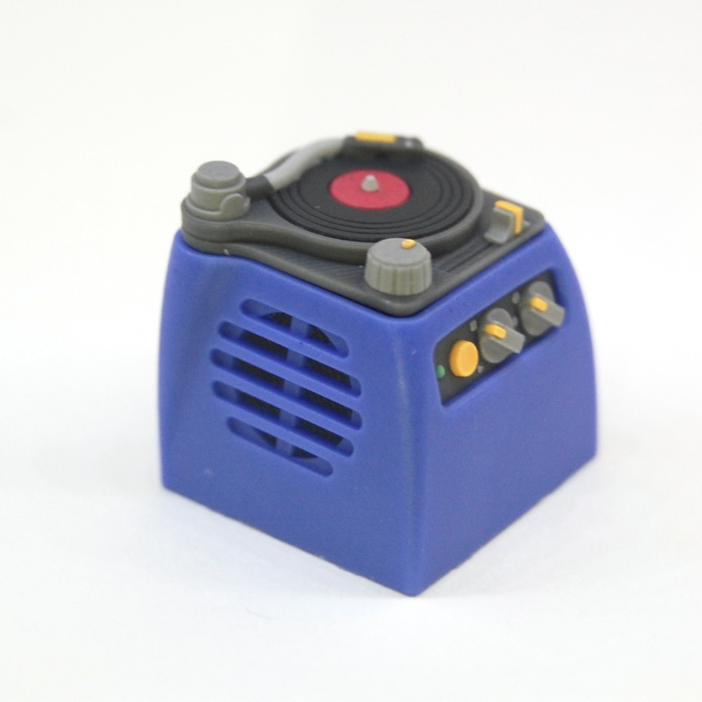 レコードプレーヤー キーキャップ シティポップ・ブルー