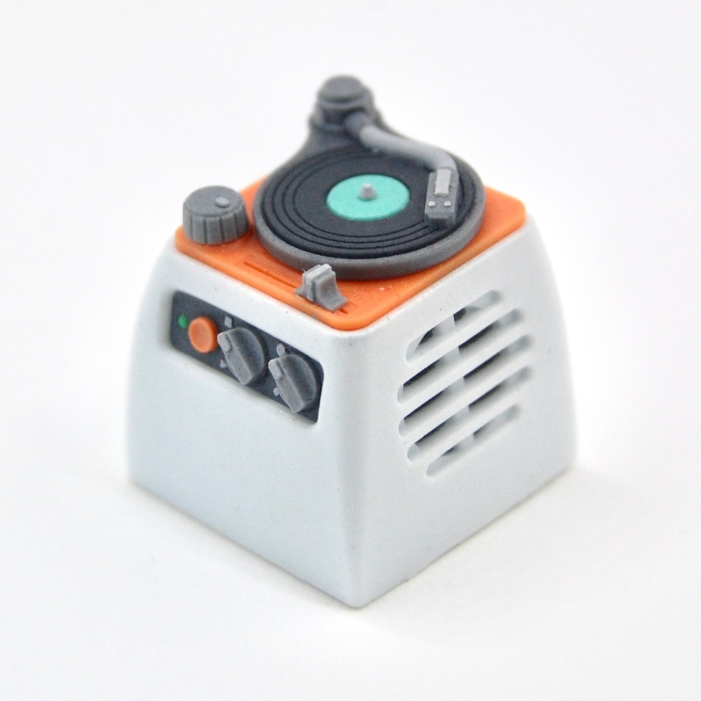 レコードプレーヤー キーキャップ アポロ・ホワイト