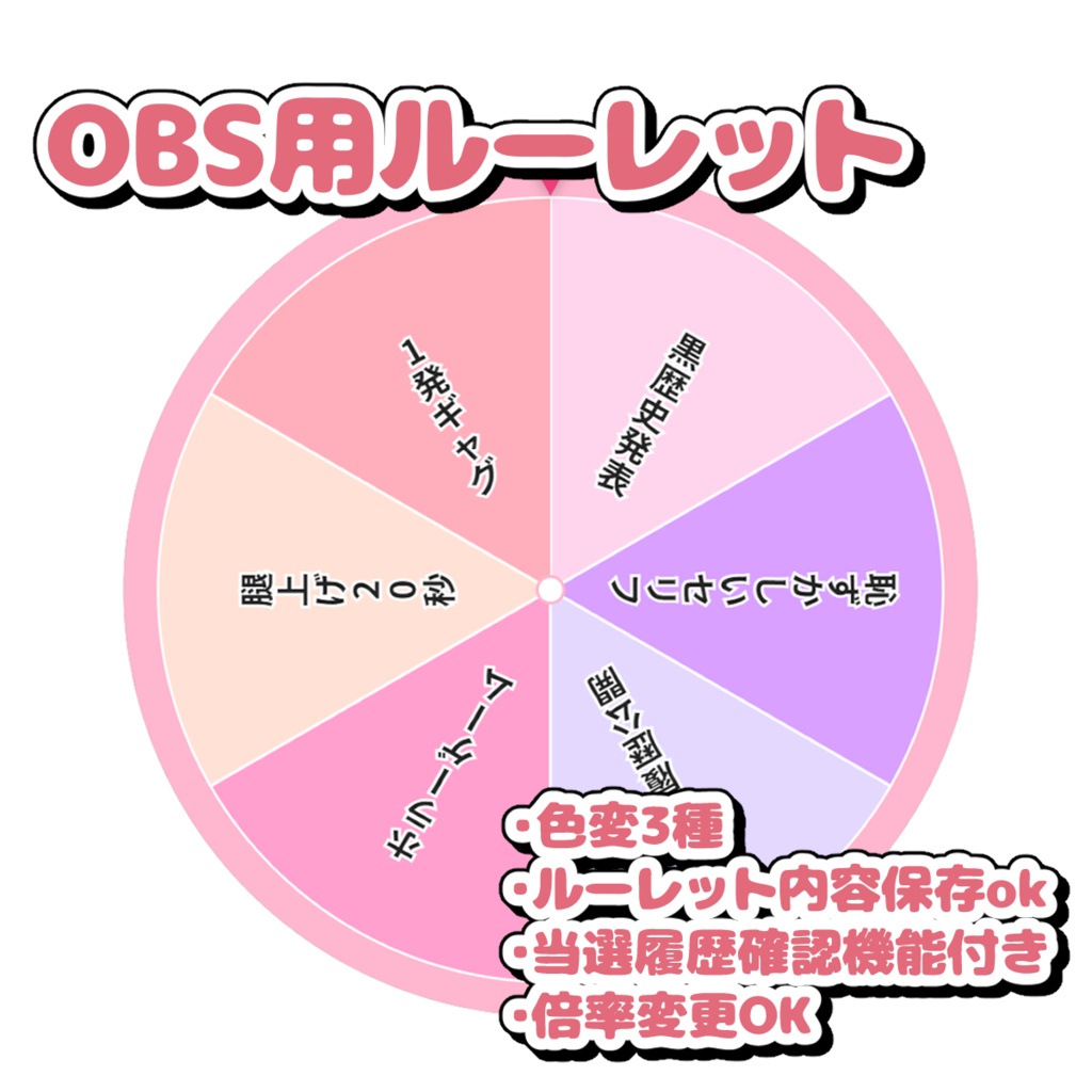 【OBS】ルーレット
