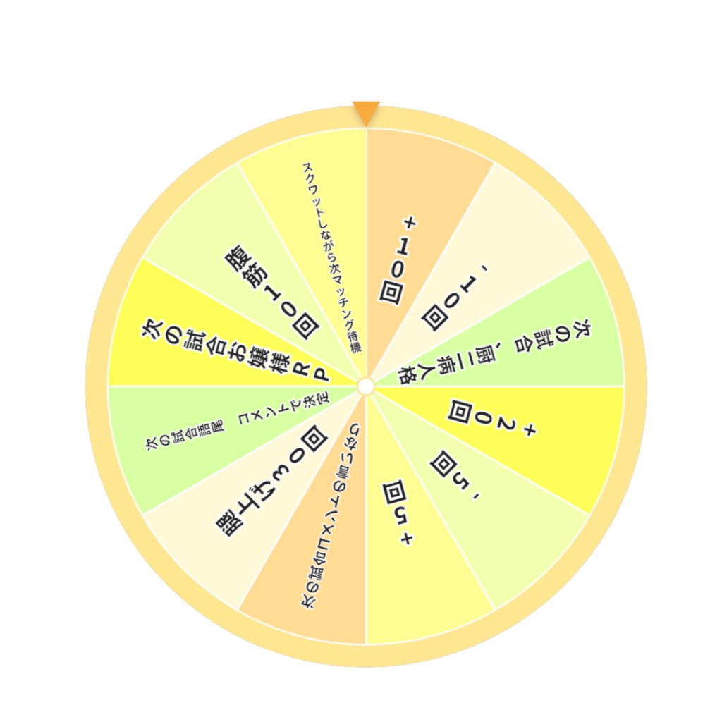 【OBS】ルーレット