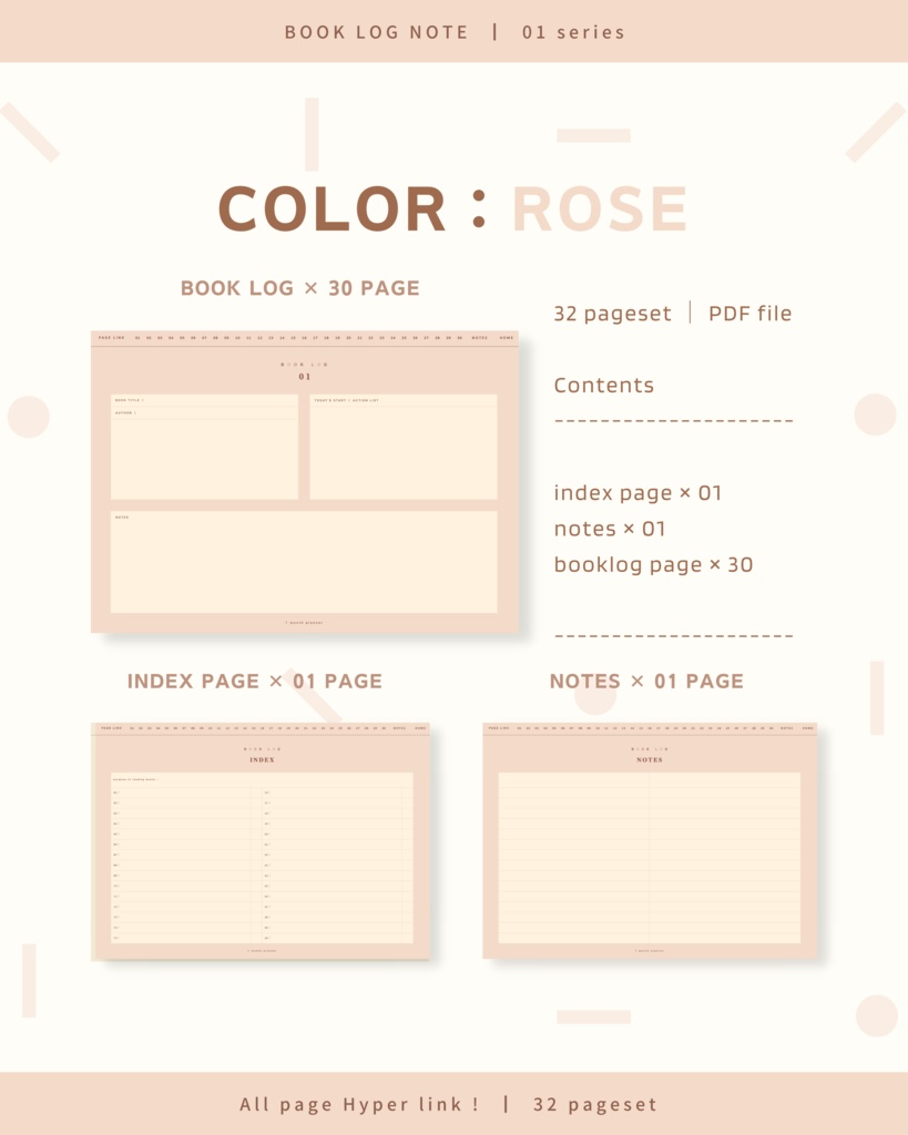 BOOK LOG NOTE ๏ฝ No.01