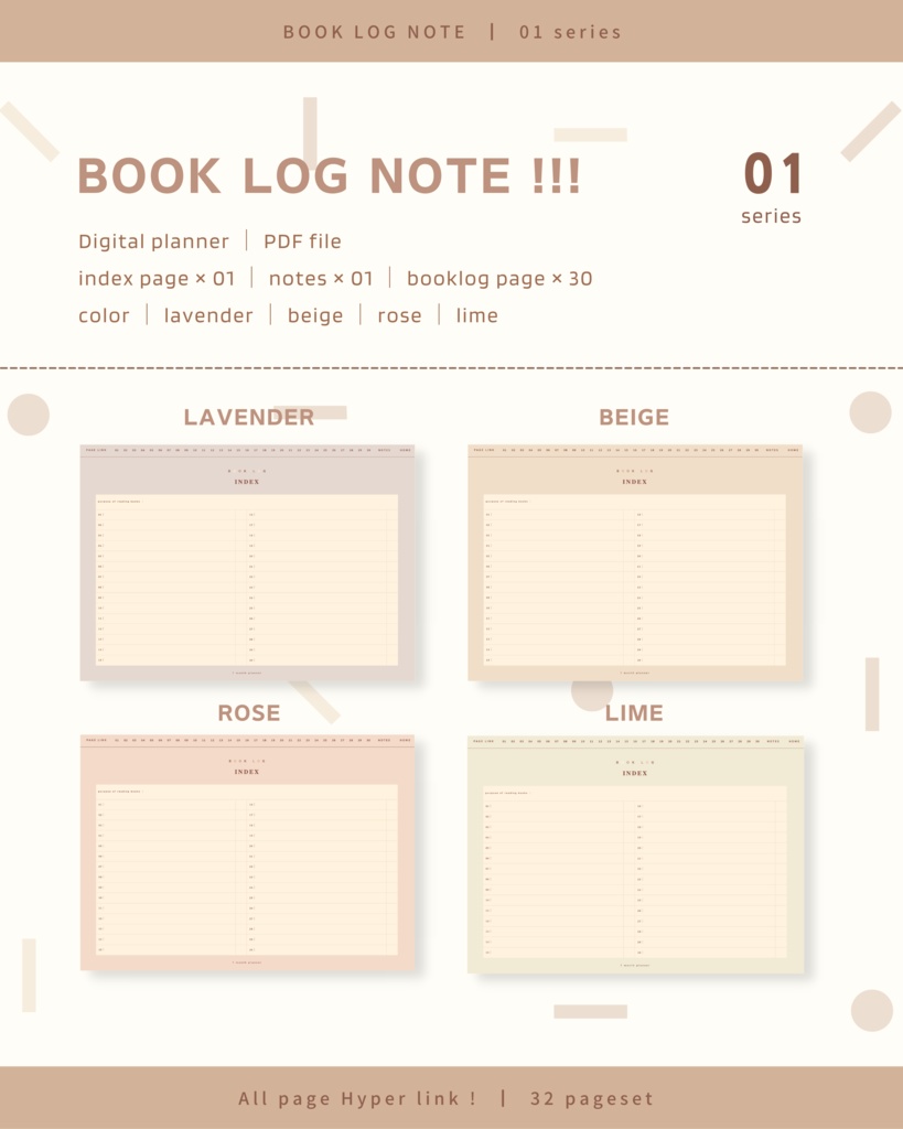 BOOK LOG NOTE ｜ No.01