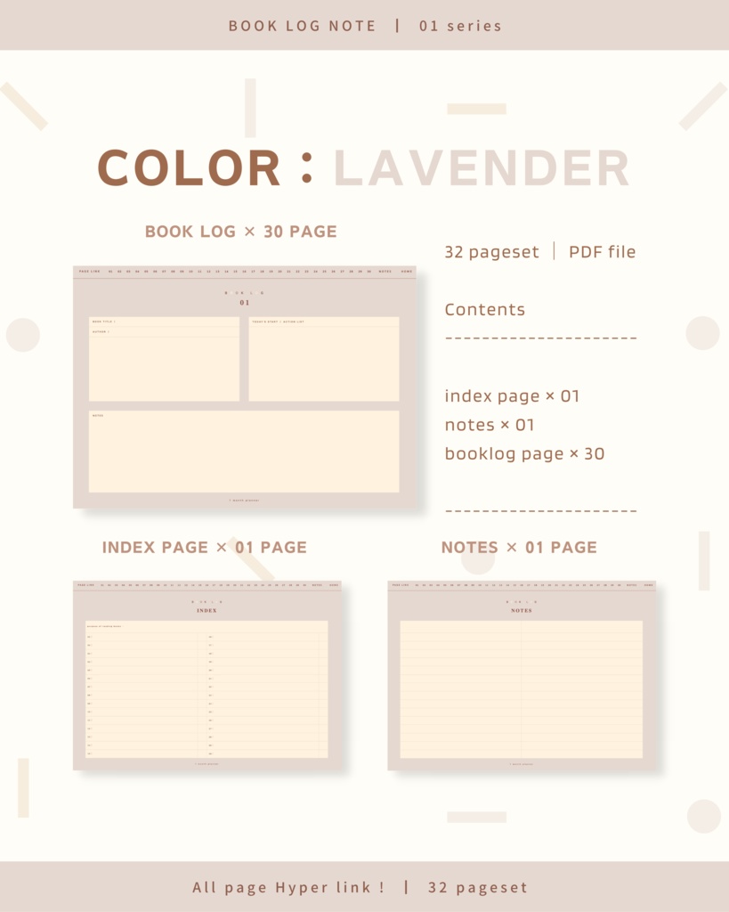 BOOK LOG NOTE ๏ฝ No.01