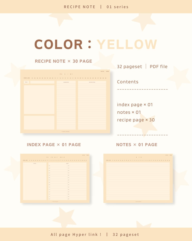 RECIPE NOTE ๏ฝ No.01