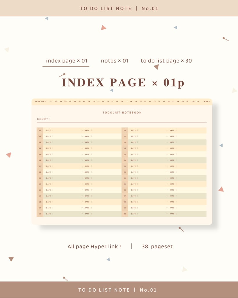 TODO LIST NOTES ๏ฝ No.01