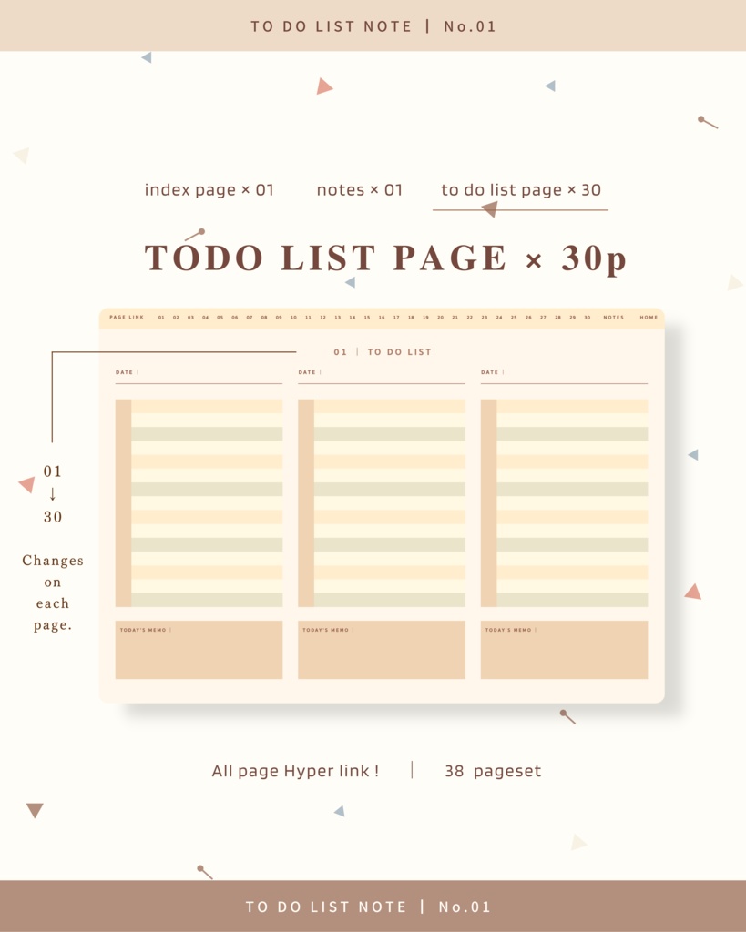 TODO LIST NOTES ๏ฝ No.01