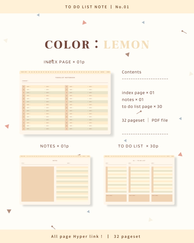 TODO LIST NOTES ๏ฝ No.01