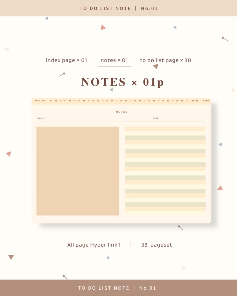 TODO LIST NOTES ๏ฝ No.01