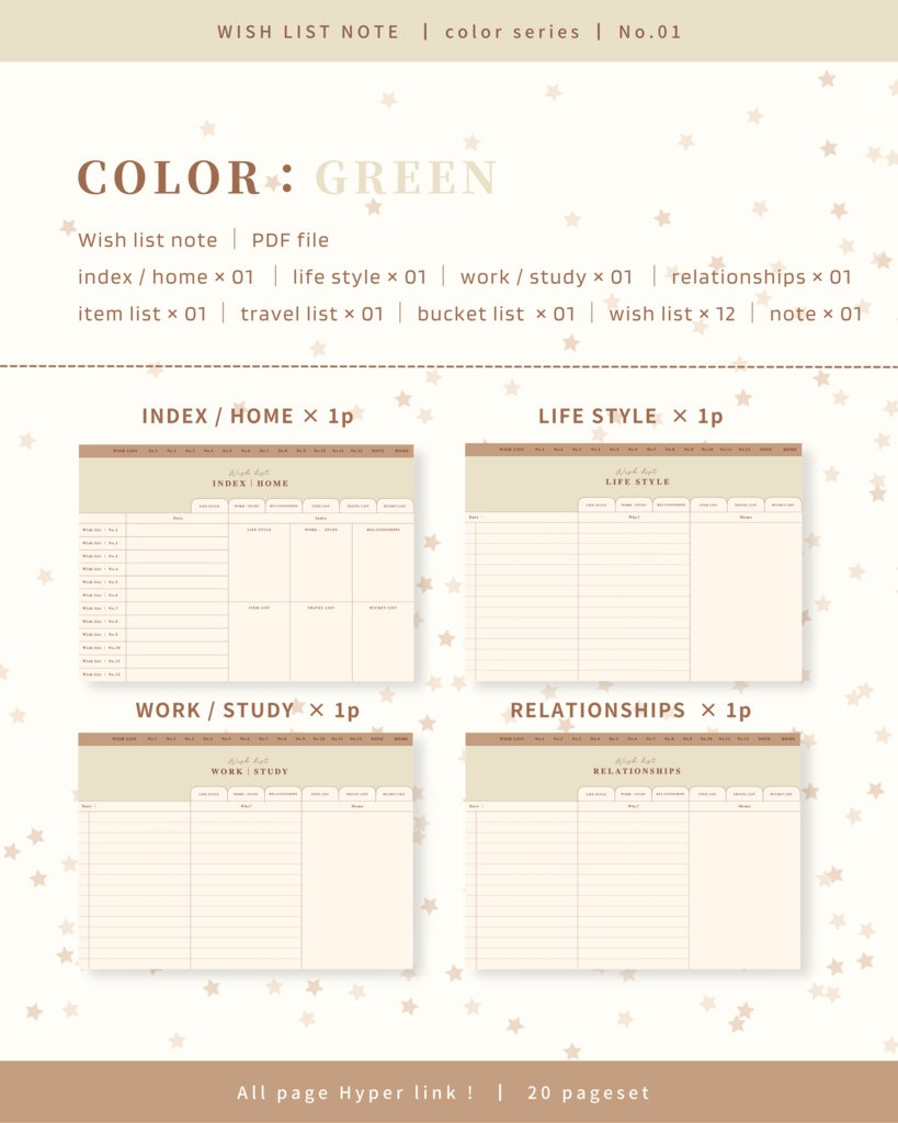 Wish list note ๏ฝ No.1