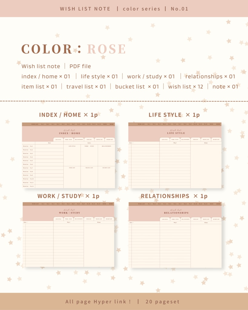 Wish list note ๏ฝ No.1