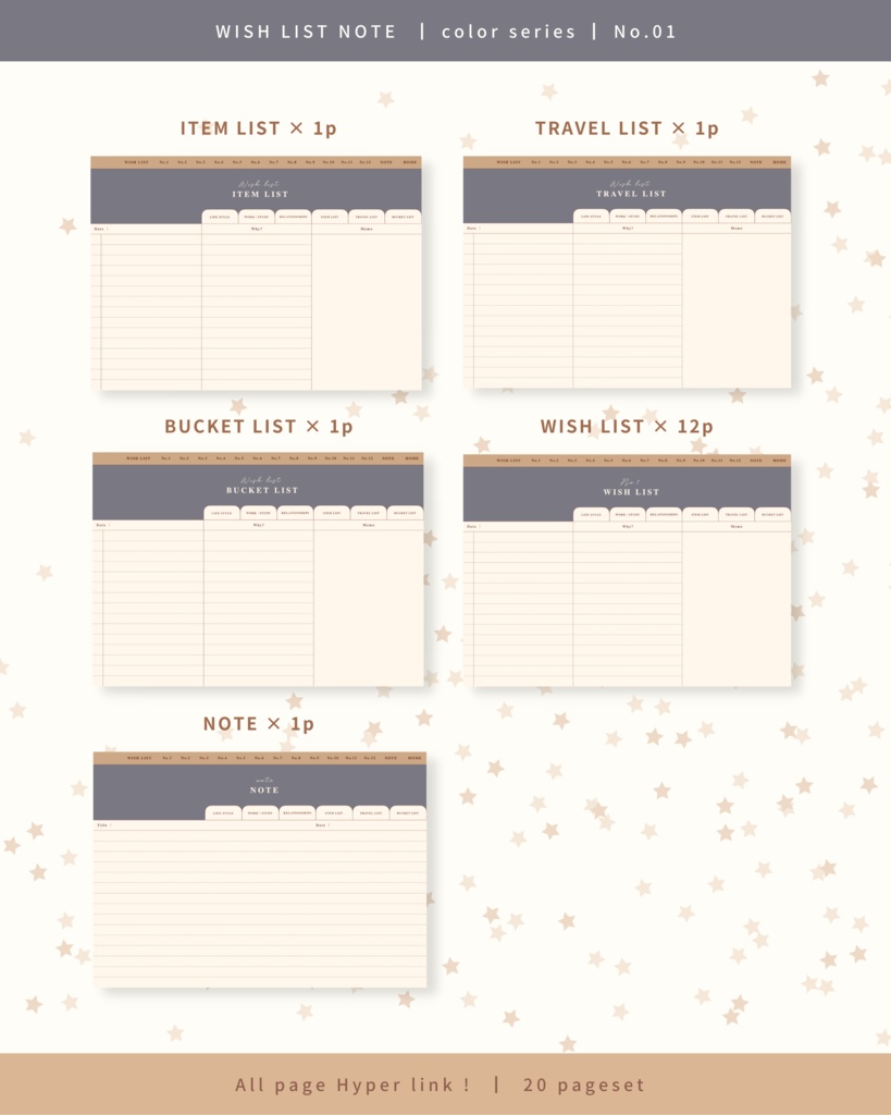 Wish list note ๏ฝ No.1