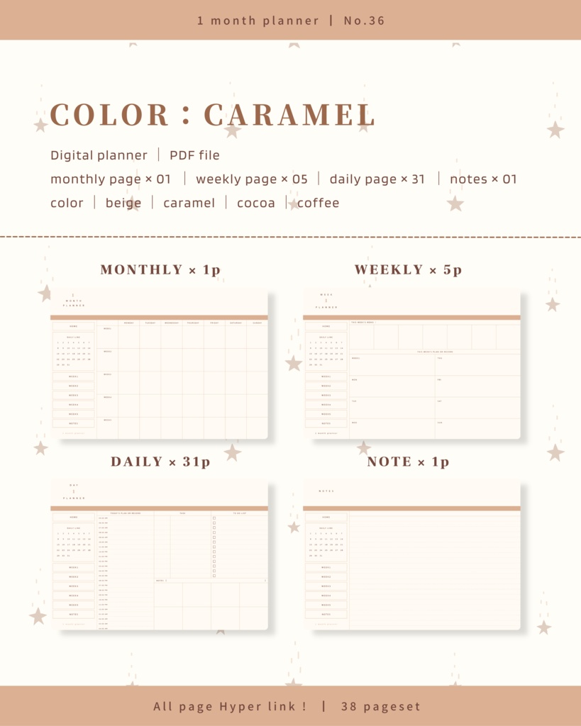 1ヶ月手帳 | No.36