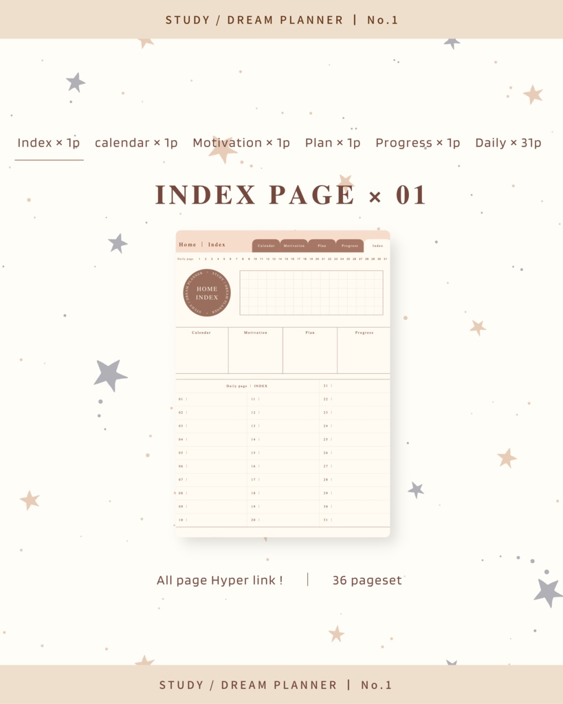 STUDY/DREAM PLANNER ๏ฝ No.1