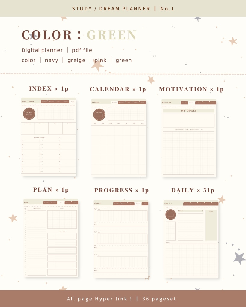 STUDY/DREAM PLANNER ๏ฝ No.1