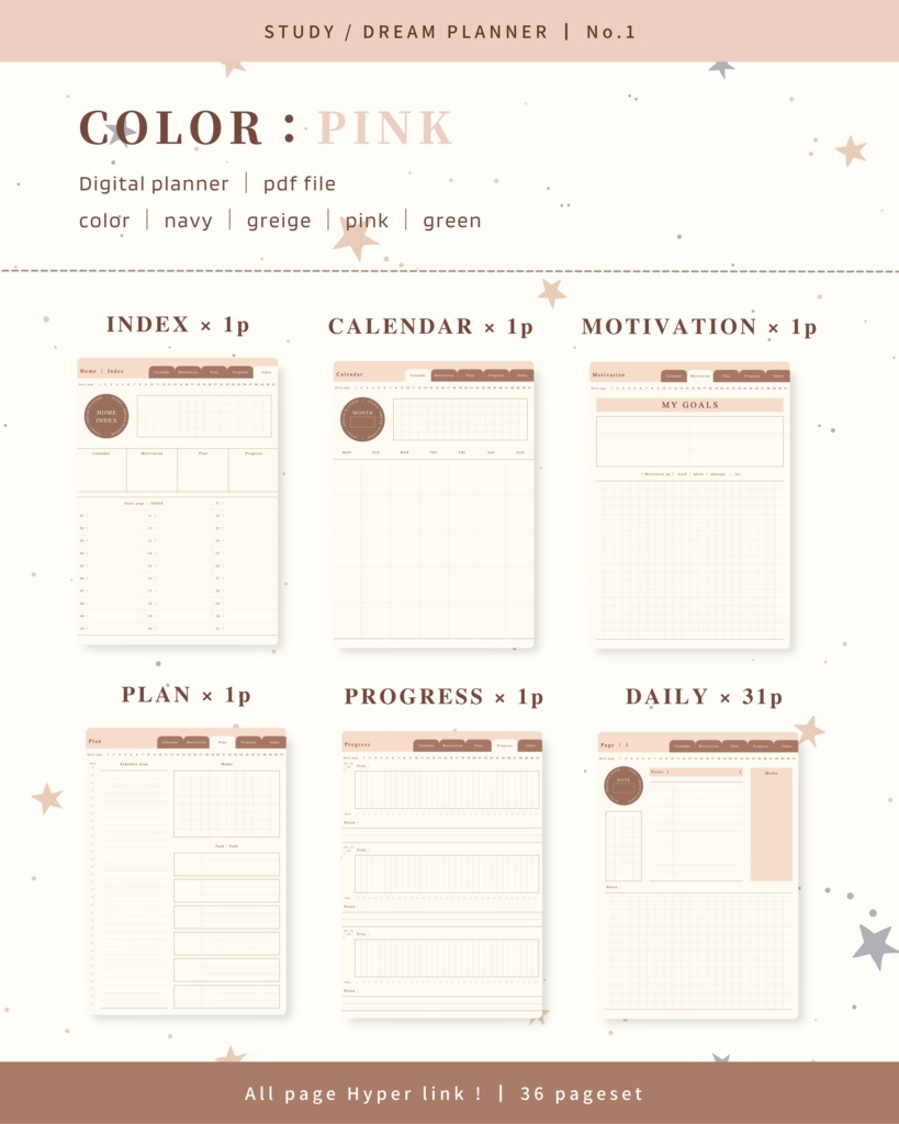 STUDY/DREAM PLANNER ๏ฝ No.1