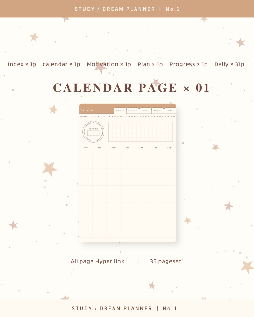 STUDY/DREAM PLANNER ๏ฝ No.1