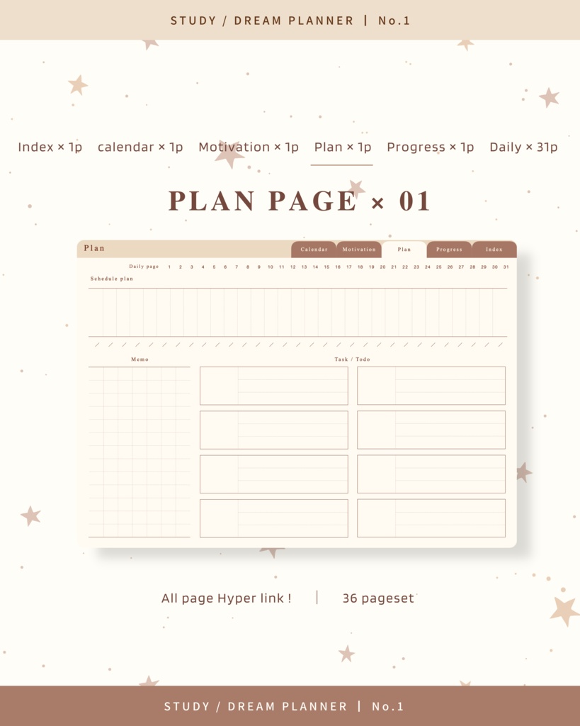 STUDY/DREAM PLANNER | No.1