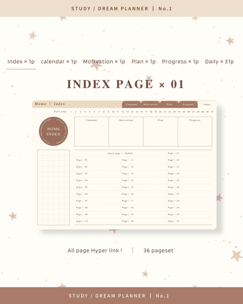 STUDY/DREAM PLANNER | No.1