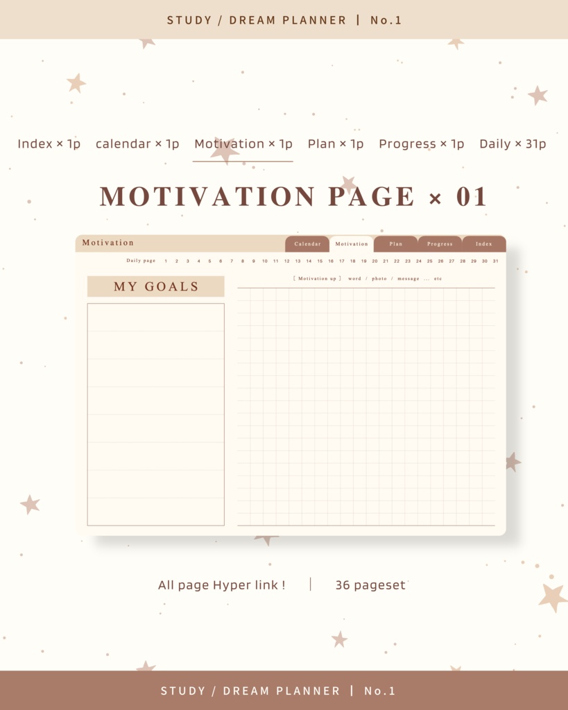 STUDY/DREAM PLANNER | No.1