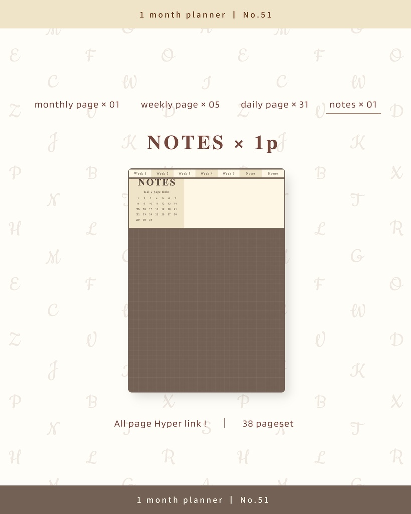 【 12 color 】1ヶ月手帳 | No.51
