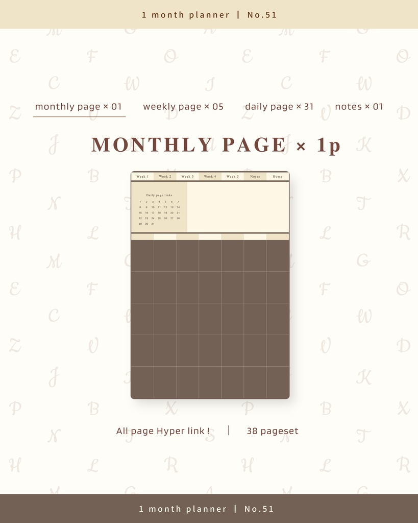 【 12 color 】1ヶ月手帳 | No.51