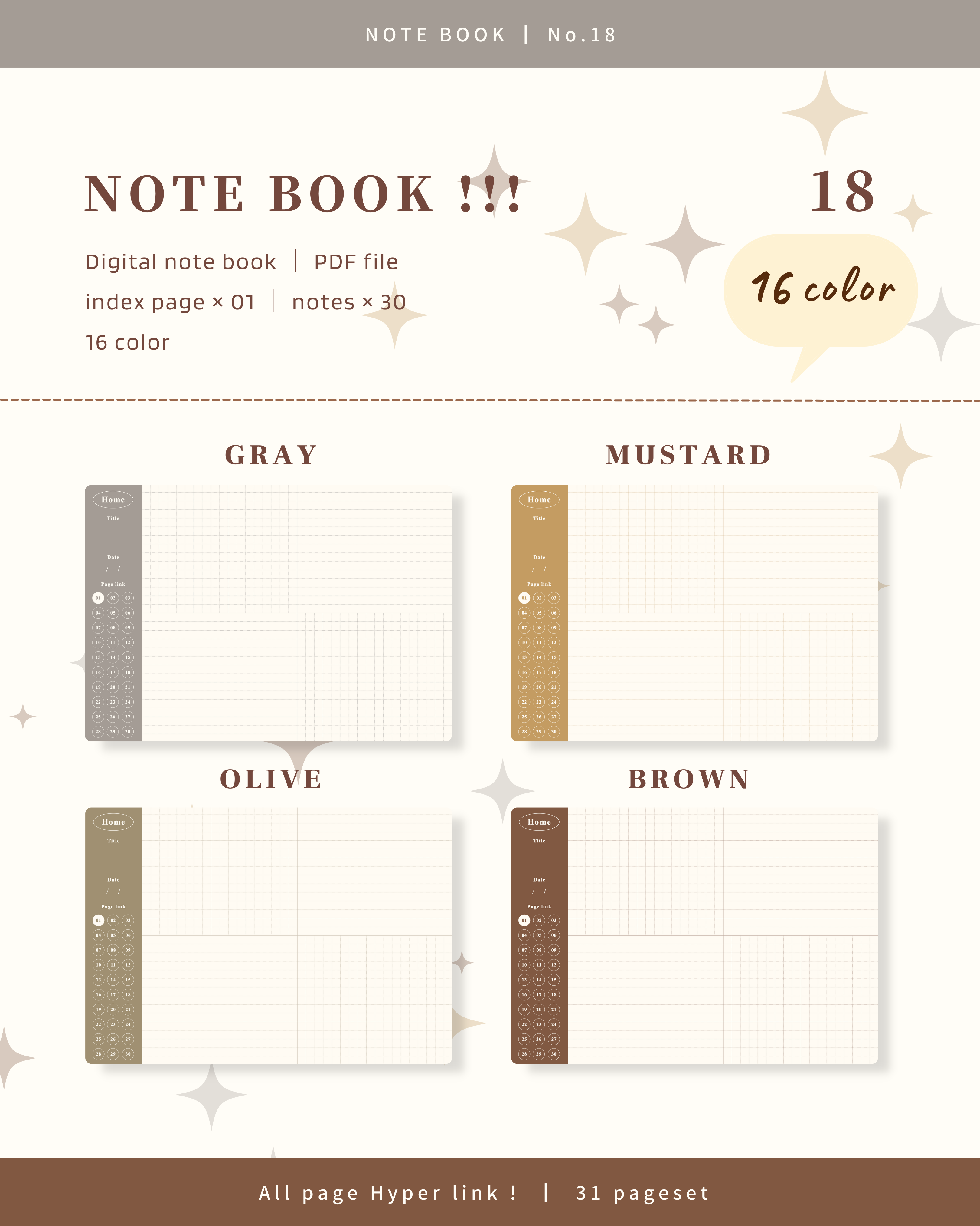 Notebook|No.18 - 𝐋𝐚𝐭𝐭𝐞𝐬𝐡𝐨𝐩 - BOOTH
