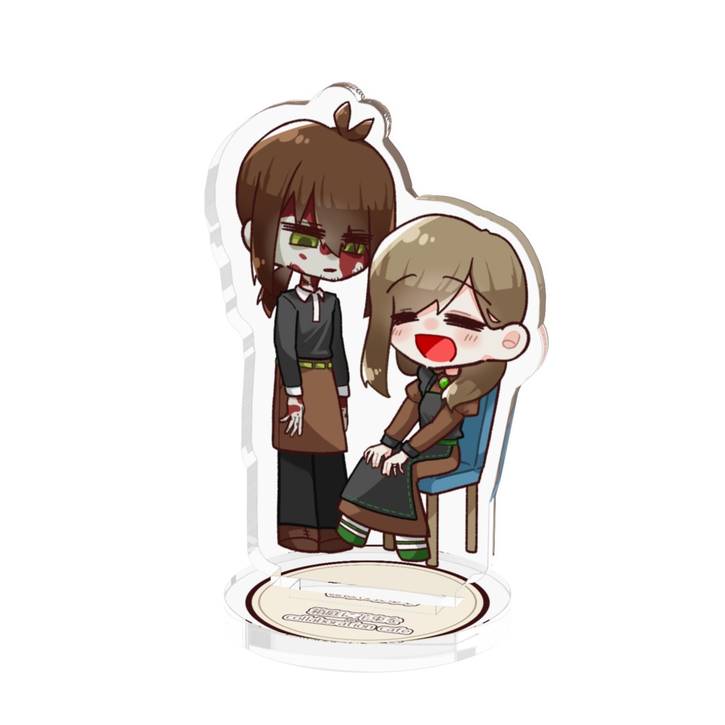 「箱庭に花束を」コラボカフェ風デフォルメアクスタ_ナギサ&トオル